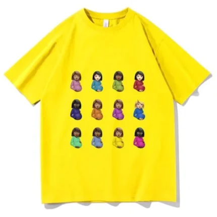 Drake Clb Album Print Womaon T-Shirt Yellow