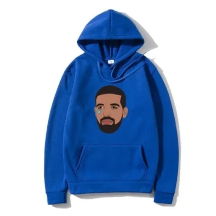 Drake Crying Emotional Hoodie Blue